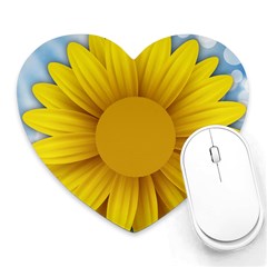 Plant Flower Flowers Bokeh Sky Heart Mousepads by Sapixe