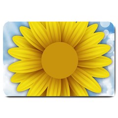 Plant Flower Flowers Bokeh Sky Large Doormat  by Sapixe