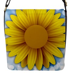 Plant Flower Flowers Bokeh Sky Flap Messenger Bag (s) by Sapixe