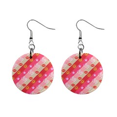 Background Desktop Pink Sun Stars Mini Button Earrings by Sapixe