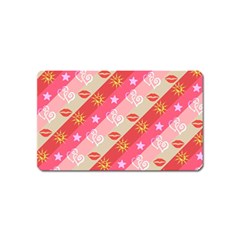 Background Desktop Pink Sun Stars Magnet (name Card) by Sapixe