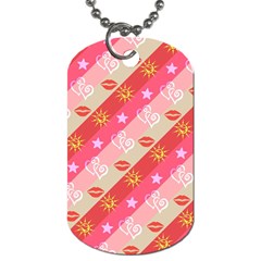 Background Desktop Pink Sun Stars Dog Tag (two Sides) by Sapixe