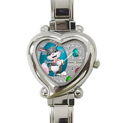 Illustration Celebration Easter Heart Italian Charm Watch by Sapixe