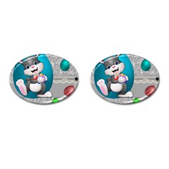 Illustration Celebration Easter Cufflinks (oval) by Sapixe