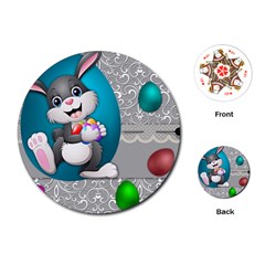 Illustration Celebration Easter Playing Cards (round)  by Sapixe