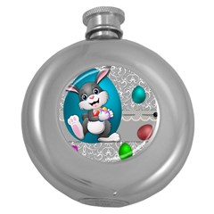 Illustration Celebration Easter Round Hip Flask (5 Oz) by Sapixe