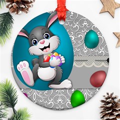 Illustration Celebration Easter Round Ornament (two Sides) by Sapixe