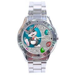 Illustration Celebration Easter Stainless Steel Analogue Watch by Sapixe