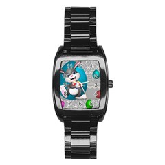 Illustration Celebration Easter Stainless Steel Barrel Watch by Sapixe