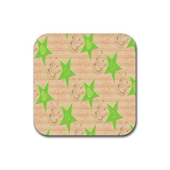 Background Desktop Beige Rubber Coaster (square)  by Sapixe