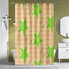 Background Desktop Beige Shower Curtain 48  X 72  (small)  by Sapixe