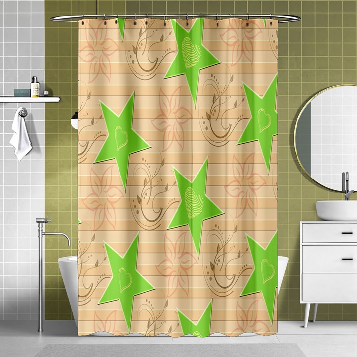 Background Desktop Beige Shower Curtain 48  x 72  (Small) 