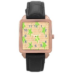 Background Desktop Beige Rose Gold Leather Watch  by Sapixe