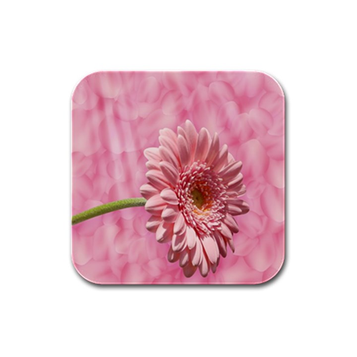 Background Texture Flower Petals Rubber Square Coaster (4 pack) 