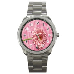 Background Texture Flower Petals Sport Metal Watch by Sapixe