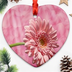 Background Texture Flower Petals Heart Ornament (two Sides) by Sapixe