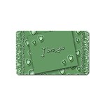 Card I Love You Heart Romantic Magnet (Name Card) Front