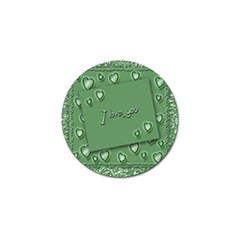 Card I Love You Heart Romantic Golf Ball Marker (10 Pack) by Sapixe