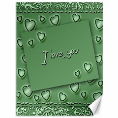 Card I Love You Heart Romantic Canvas 36  X 48   by Sapixe