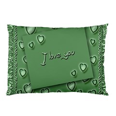 Card I Love You Heart Romantic Pillow Case by Sapixe