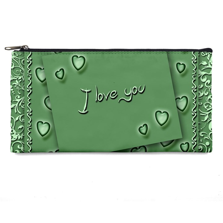 Card I Love You Heart Romantic Pencil Cases