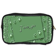 Card I Love You Heart Romantic Toiletries Bags 2-side by Sapixe