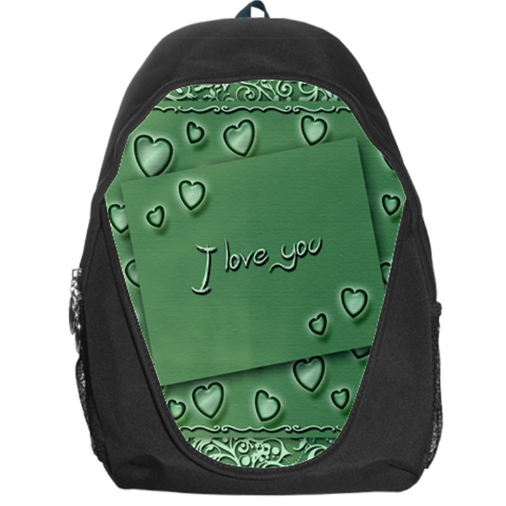 Card I Love You Heart Romantic Backpack Bag