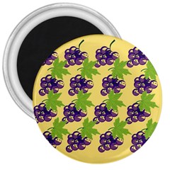 Grapes Background Sheet Leaves 3  Magnets by Sapixe