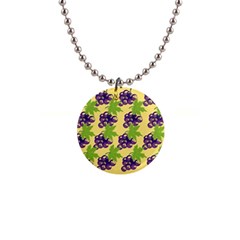 Grapes Background Sheet Leaves Button Necklaces by Sapixe