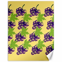 Grapes Background Sheet Leaves Canvas 18  X 24   by Sapixe