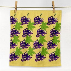 Grapes Background Sheet Leaves Face Towel by Sapixe