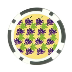 Grapes Background Sheet Leaves Poker Chip Card Guard (10 Pack) by Sapixe