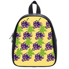 Grapes Background Sheet Leaves School Bag (small) by Sapixe