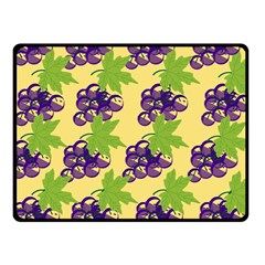 Grapes Background Sheet Leaves Fleece Blanket (small) by Sapixe