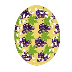 Grapes Background Sheet Leaves Ornament (oval Filigree) by Sapixe