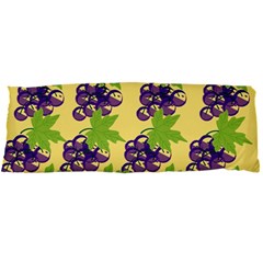 Grapes Background Sheet Leaves Body Pillow Case Dakimakura (two Sides) by Sapixe