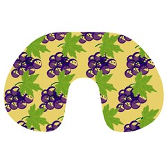 Grapes Background Sheet Leaves Travel Neck Pillows by Sapixe