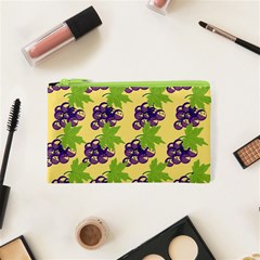 Grapes Background Sheet Leaves Cosmetic Bag (xs) by Sapixe