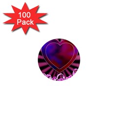 Background Texture Reason Heart 1  Mini Magnets (100 Pack)  by Sapixe