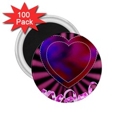 Background Texture Reason Heart 2 25  Magnets (100 Pack)  by Sapixe