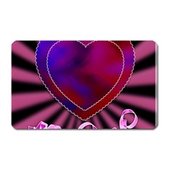 Background Texture Reason Heart Magnet (rectangular) by Sapixe