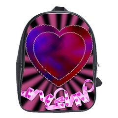 Background Texture Reason Heart School Bag (large) by Sapixe