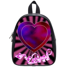 Background Texture Reason Heart School Bag (small) by Sapixe