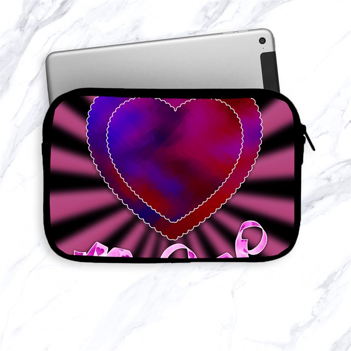 Background Texture Reason Heart Apple iPad Mini Zipper Cases