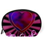 Background Texture Reason Heart Accessory Pouches (Large)  Back