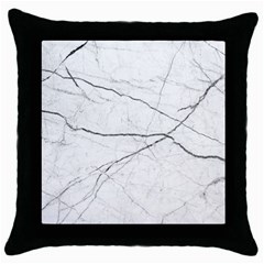 White Background Pattern Tile Throw Pillow Case (black) by Sapixe