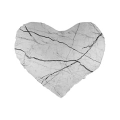 White Background Pattern Tile Standard 16  Premium Heart Shape Cushions by Sapixe