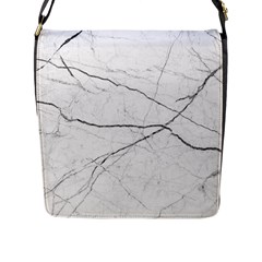 White Background Pattern Tile Flap Messenger Bag (l)  by Sapixe