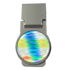 Wave Rainbow Bright Texture Money Clips (round) 