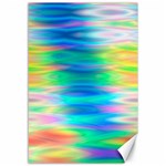 Wave Rainbow Bright Texture Canvas 12  x 18   11.88 x17.36  Canvas - 1